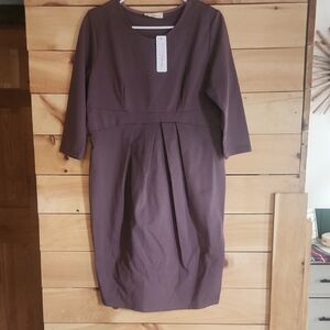 Chic Mauve Midi Dress
